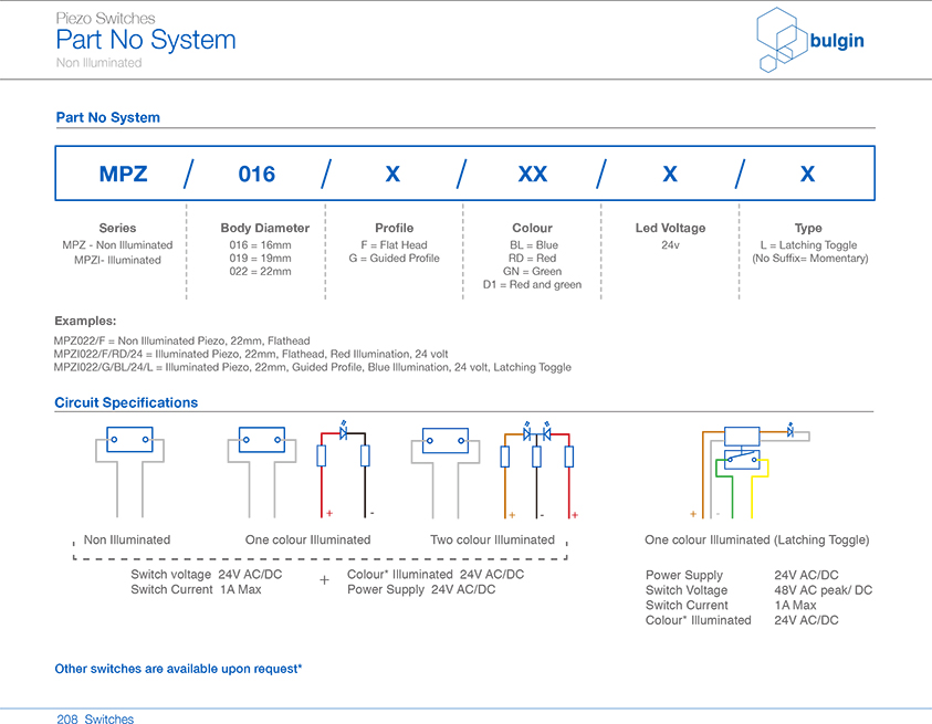 MPZI022-L不銹鋼P(yáng)iezo開(kāi)關(guān)功能