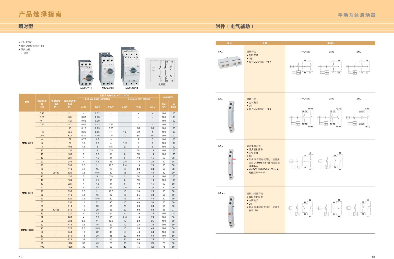 MMS-63S系列馬達保護器選型指南